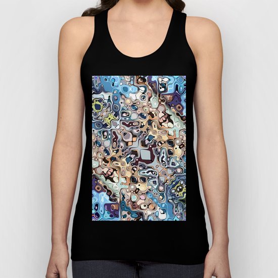 Colorful Chaotic Pattern Unisex Tank Top