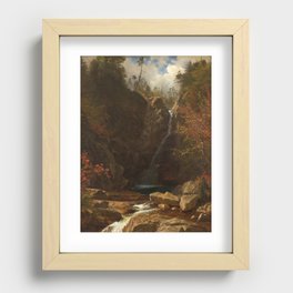 Glen Ellis Falls - Albert Bierstadt Recessed Framed Print