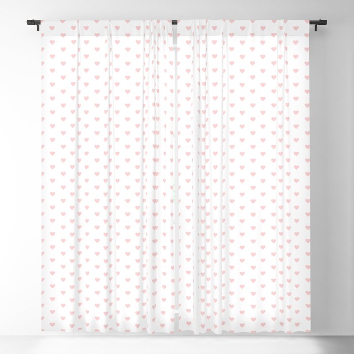 Small Pastel Pink heart pattern Blackout Curtain