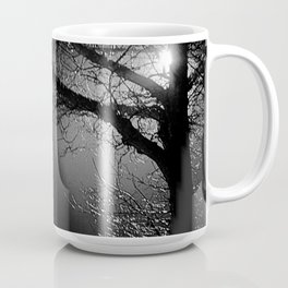 Silhouette tree at night Coffee Mug