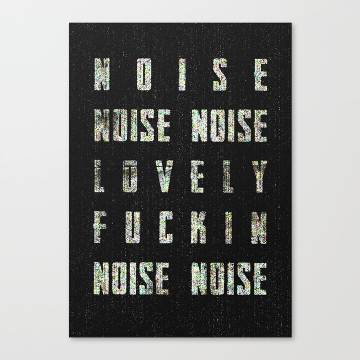 Noise - Lovely Fuckin Noise Canvas Print