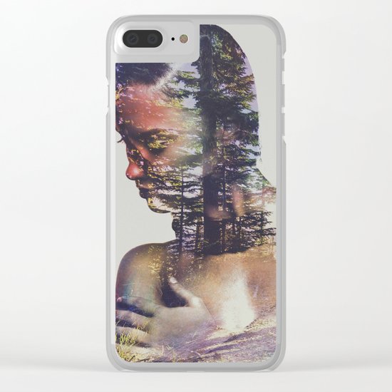 Wilderness Heart II Clear iPhone Case