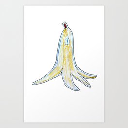 banana squid Art Print