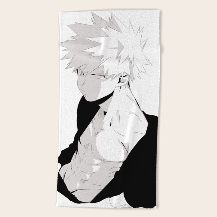Boku No Hero Academia Bakugou Beach Towel By Fantasylife Society6