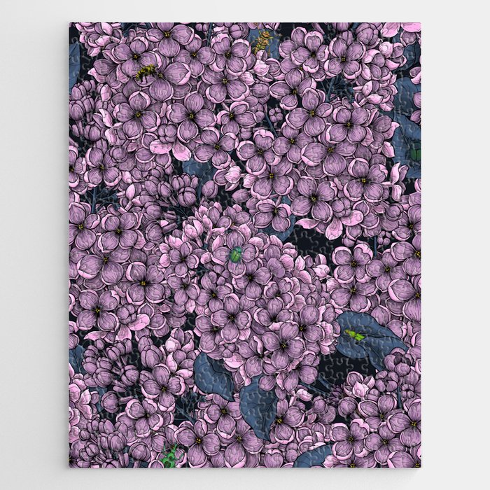 Violet Lilac garden Jigsaw Puzzle