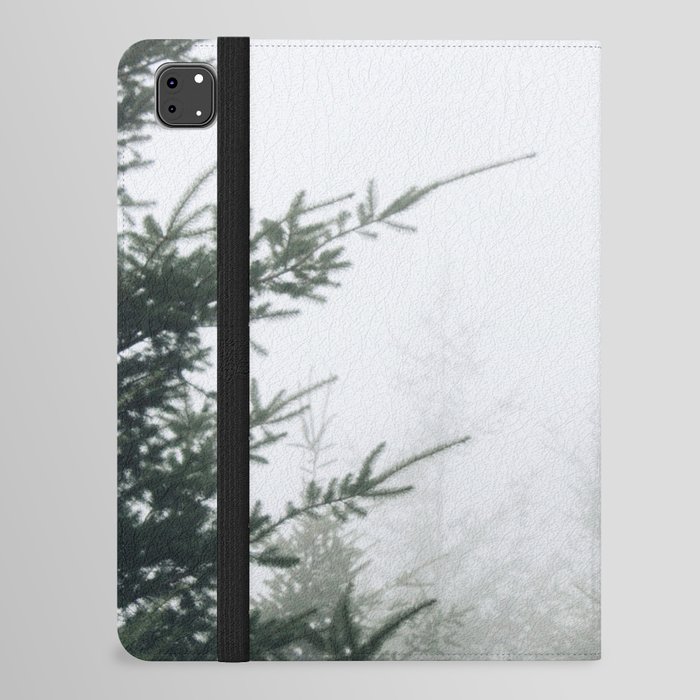 Misty Pine Trees iPad Folio Case