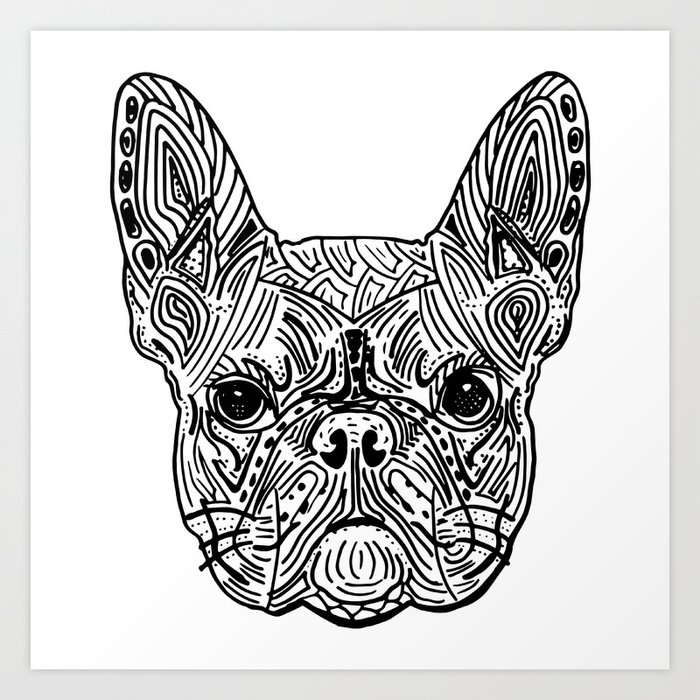 french bulldog mandala art print by kargarvi society6 french bulldog mandala art print by kargarvi society6