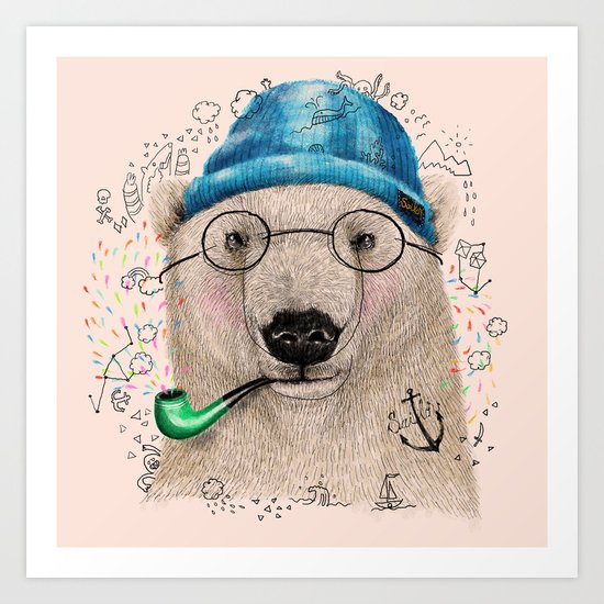 Polar Sailor Art Print