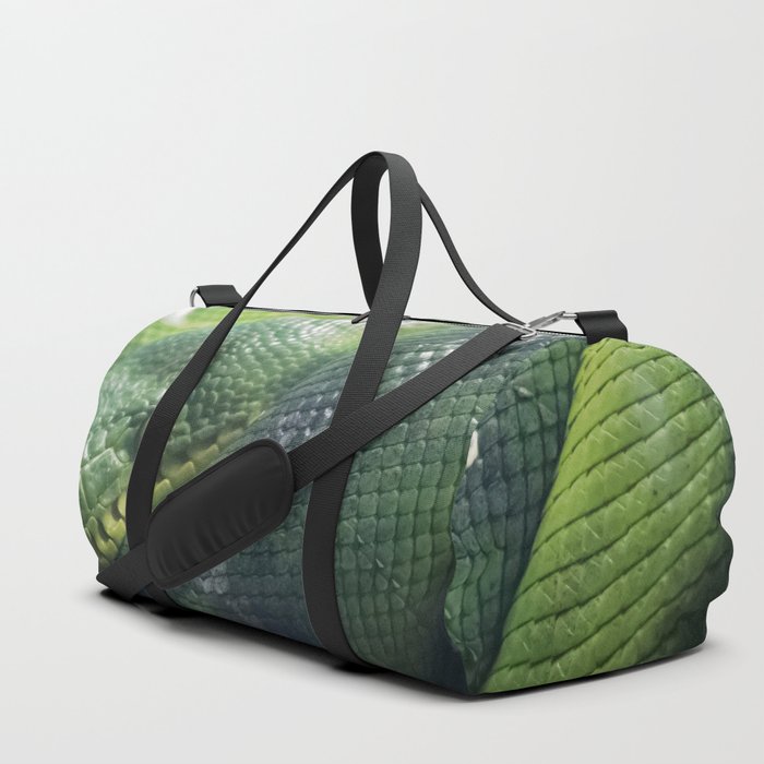 green snake Duffle Bag