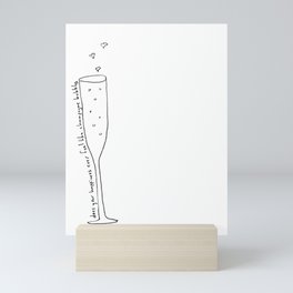 Champagne Bubbles Mini Art Print