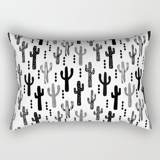 Cactus desert southwest palm springs festival house plant succulent terrarium tribal native nature Rectangular Pillow