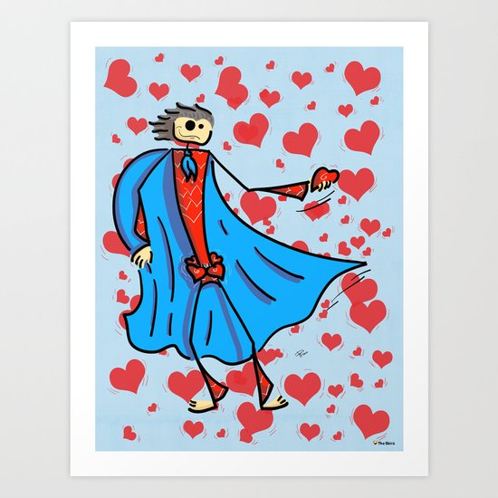 Super cupid Art Print