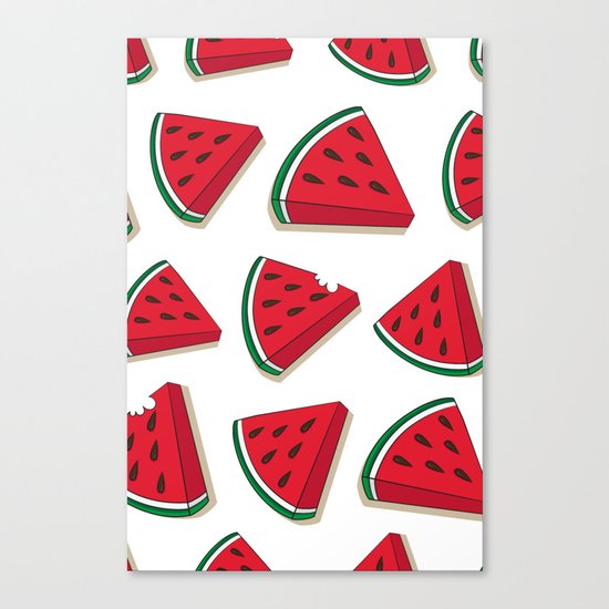 Watermelon Pattern Canvas Print