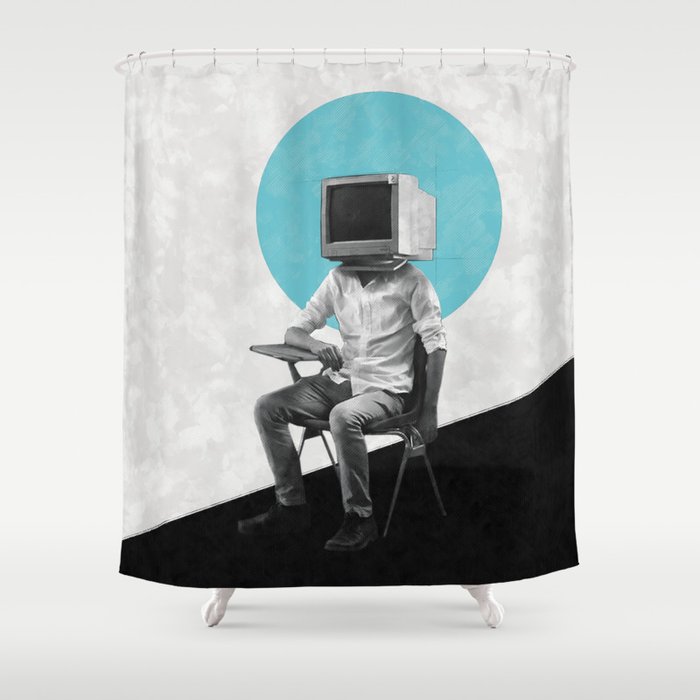 Back to the start Shower Curtain