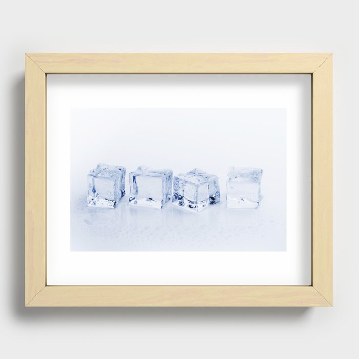 Ice Cubes Recessed Framed Print
