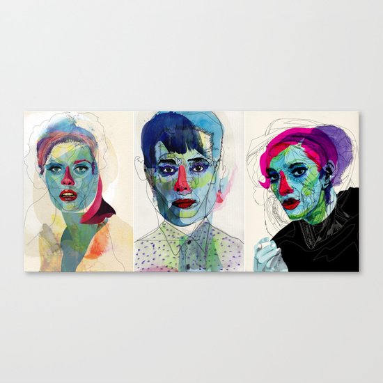 triptico Canvas Print
