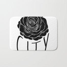 The City Bath Mat | Oregon, Pnw, Ripcity, Digital, Nw, Graphicdesign, Black and White, Vector, P Town, Portland 