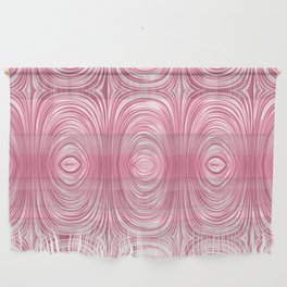 Glam Pink Metallic Swirl Texture Wall Hanging