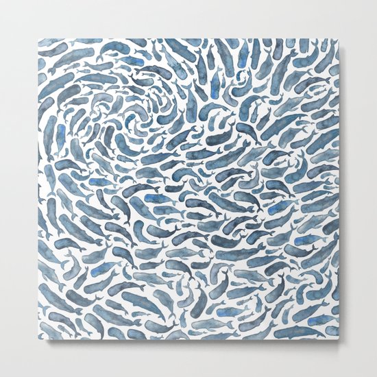 Whale, Sperm Whale Metal Print