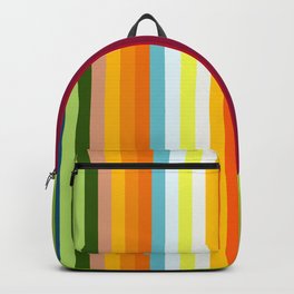 Multicolored Retro Stripes Mngwa Backpack