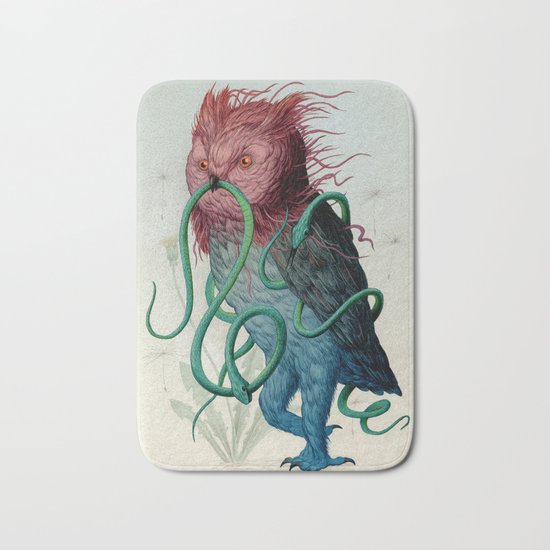 Scarlett Clock Wine Bath Mat
