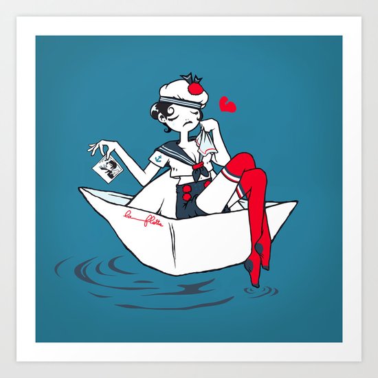 Adieu Marin. Art Print