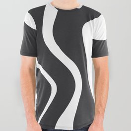 Black and white abstract All Over Graphic Tee
