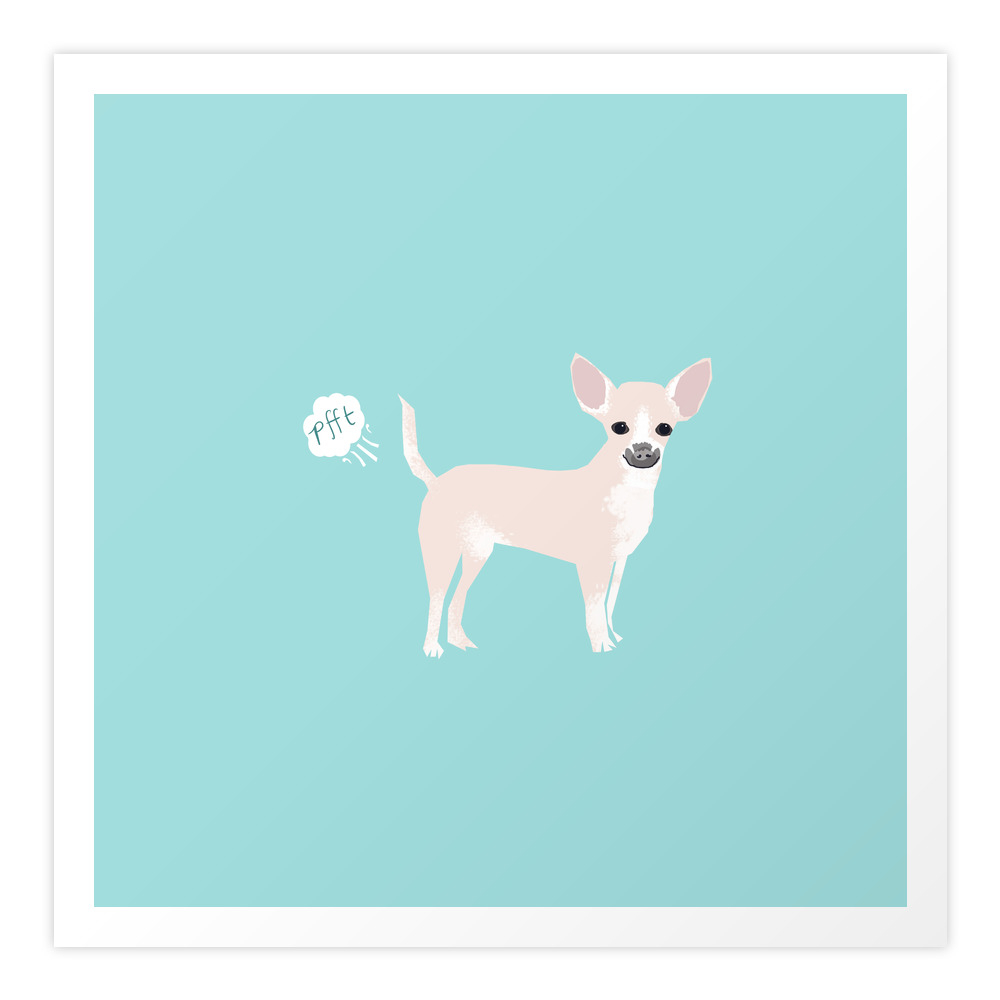 Chihuahua Funny Fart Dog Pure Breed Gifts Dog Lovers Art Print by chiwawafans