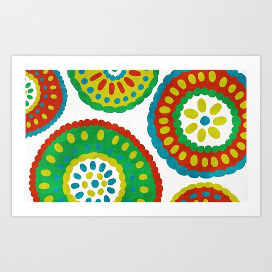 Dutch Medallions Art Print