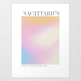 Sagittarius Abstract Aura Art Print