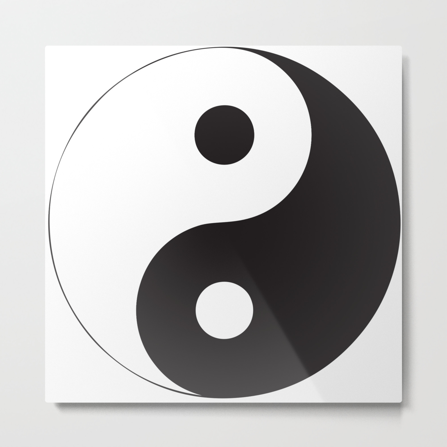 Yin Yang Abstract Art Metal Print By Brucealmighty Society6
