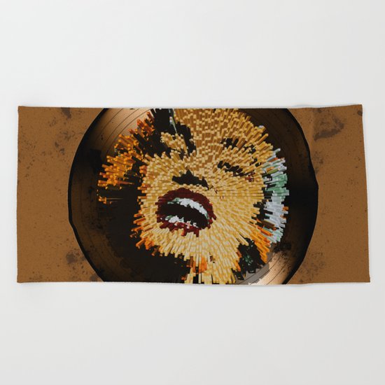 Vinyl No.4 Beach Towel