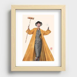 Croquet and Ink Eight Recessed Framed Print