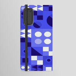 Blue geometry art Android Wallet Case