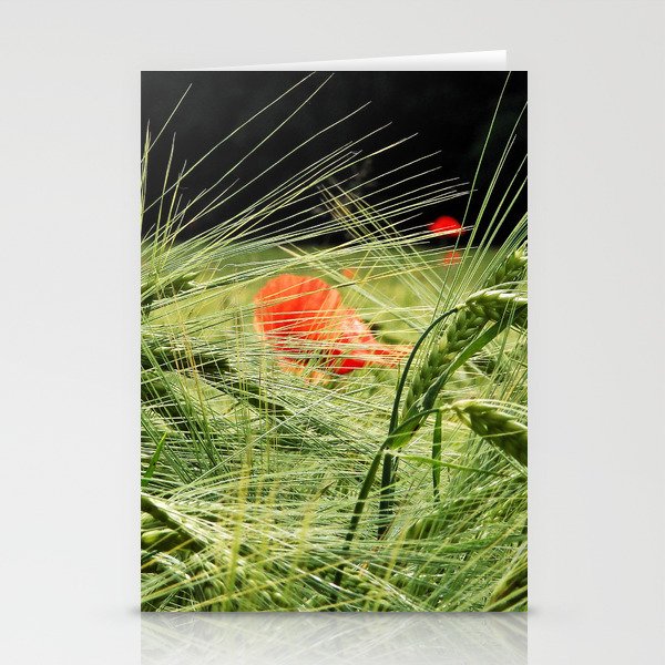 Poppies into the grain Stationery Cards