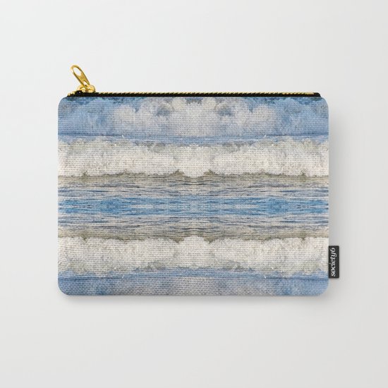 Abstract Waves splashing off the Queensland coast, Australia kaleidoscope Carry-All Pouch