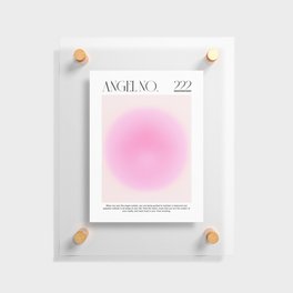 Angel Number 222 Gradient Pink Floating Acrylic Print