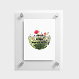 Summer in the countryside Floating Acrylic Print