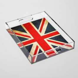 Vintage Union Jack British Flag Acrylic Tray