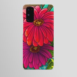 Red Zinnias Android Case