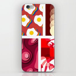 Assemble patchwork composition 19 iPhone Skin
