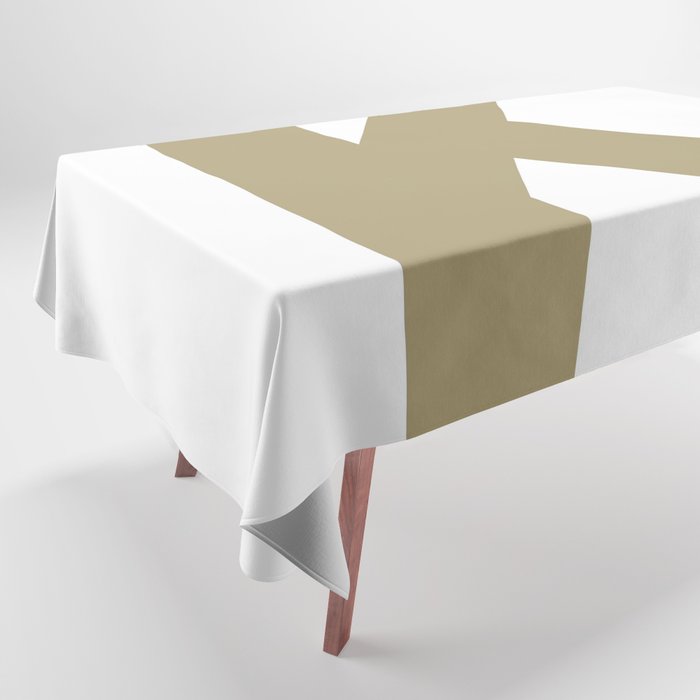 Letter K (Sand & White) Tablecloth