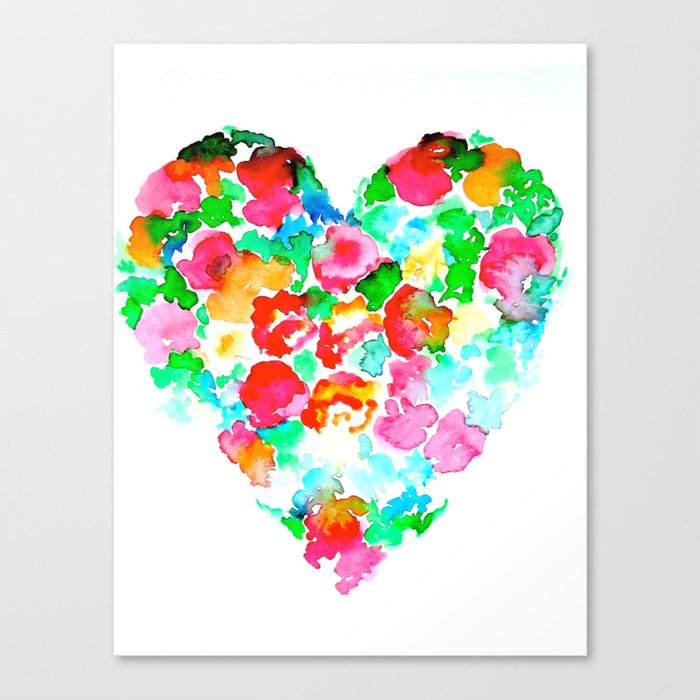Floral Heart#3  Canvas Print