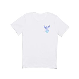 Rising From The Ashes Phoenix Blue Aqua Ombre T Shirt