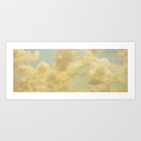 Vintage Clouds Art Print