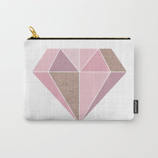 Shades of rose gold diamond Carry-All Pouch
