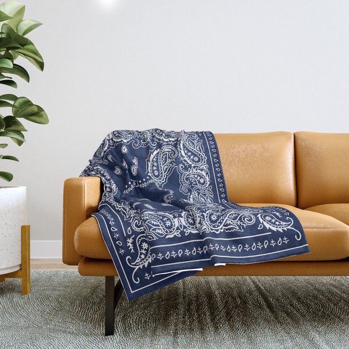 Blue boho outlet blanket