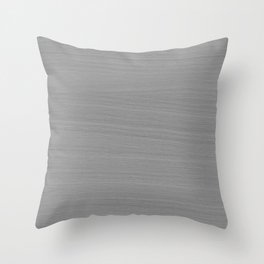 Soft Light Grey Brushstroke Texture Throw Pillow