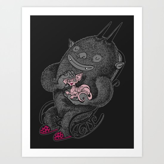 MY PET AND I Art Print