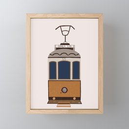 Lisbon's Yellow Tram Framed Mini Art Print
